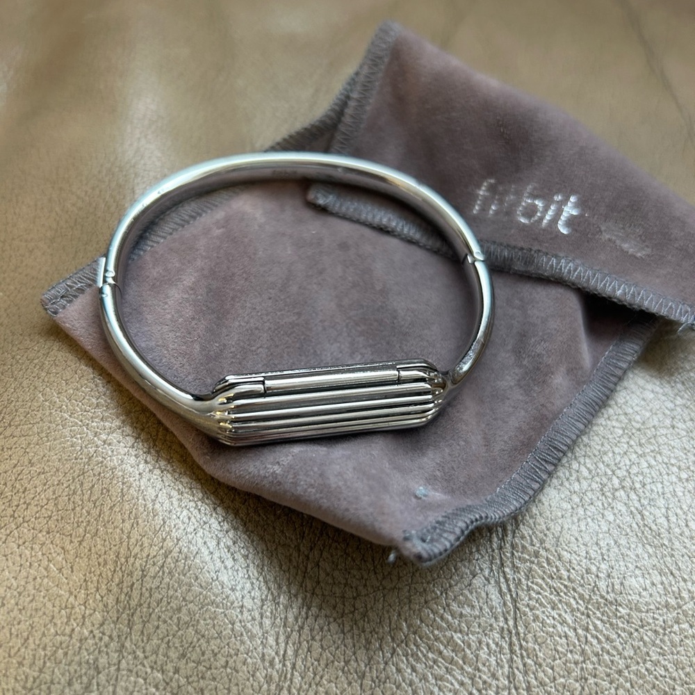 Fitbit Silver Tone Bracelet Watch Accessory